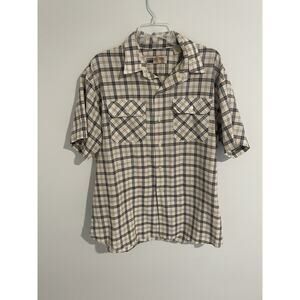 Men’s Vintage Big‎ Mac Flannel Shirt Short Sleeve Size Large 17-17 1/2 Neck